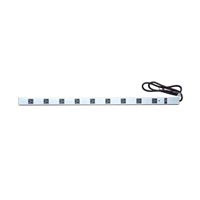 Inland 9-outlet metal surge protector, 3 ft
